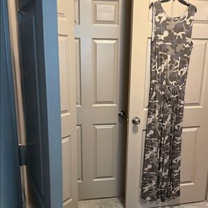 Camouflage Sleeveless jumpsuit